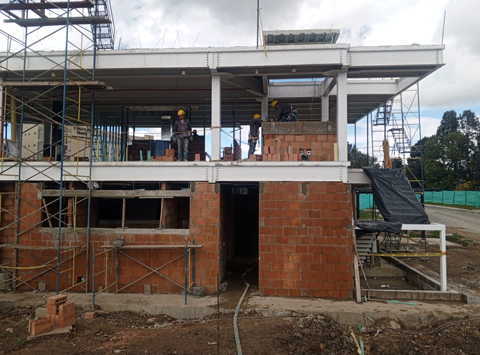 Avance instalación mampostería