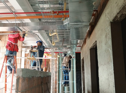 Instalación red contra incendios