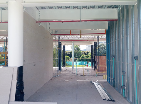 Estructura muros livianos en superboard